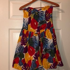 Forever 21 floral strapless dreas